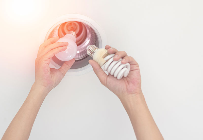 Economie éclairage ampoule LED
